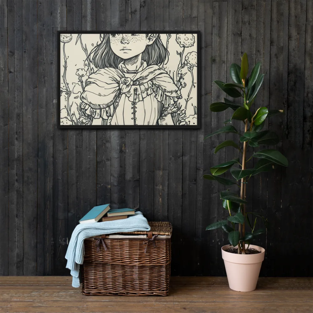 A Young Guardian of Nature | Canvas with Black Frame | 24″×36″