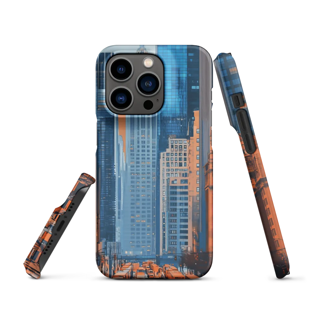 Urban Symphony in Blue and Orange