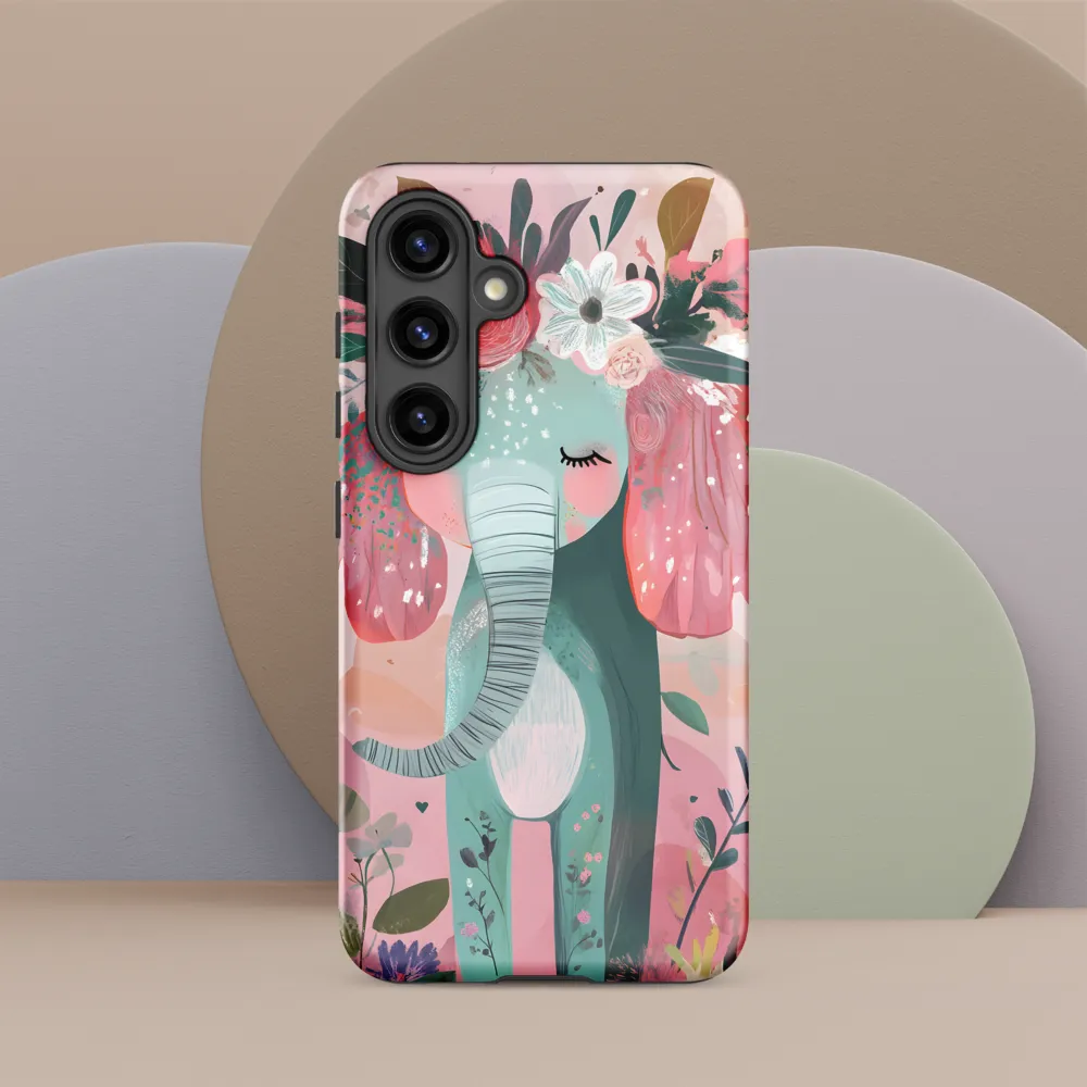 Whimsical Elephant in Bloom