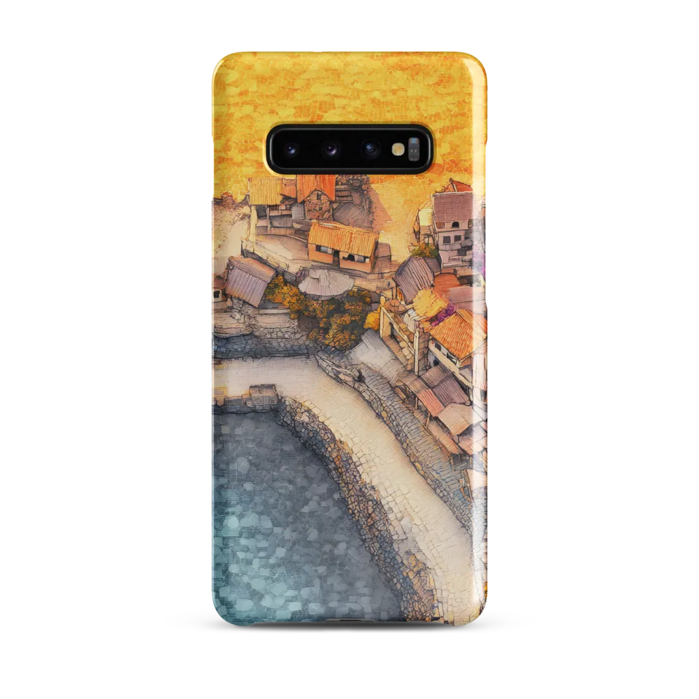 Tranquil Coastal Village Retreat | Phone Case |  S10 Plus | Snap Case | Glossy