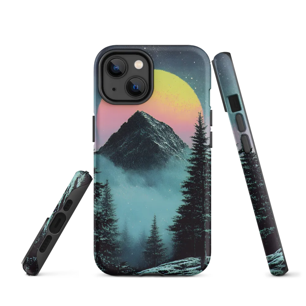 Ethereal Peaks Under Celestial Lights