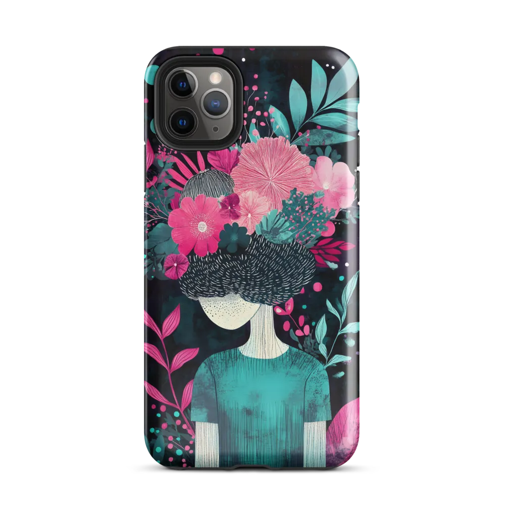 Floral Harmony: A Portrait of Serenity | Phone Case |  11 Pro Max | Tough Case | Glossy