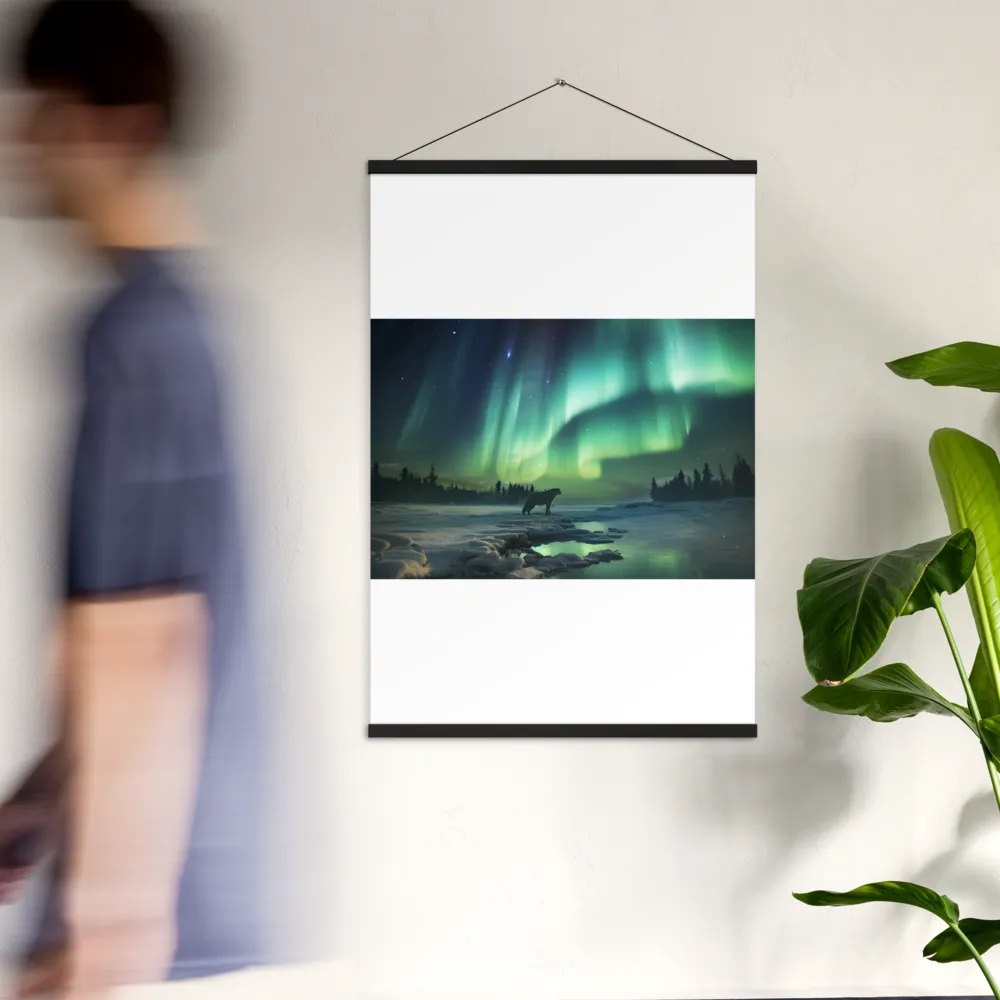 Auroral Guardianship | Poster With Black Wood Hanger | 24″×36″