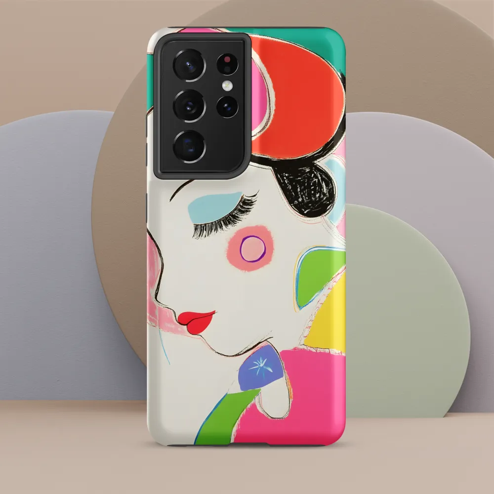 Whimsical Portrait in Colorful Abstraction