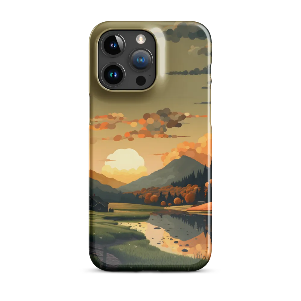 Whispers of Autumn: A Tranquil Evening | Phone Case |  15 Pro Max | Snap Case | Glossy