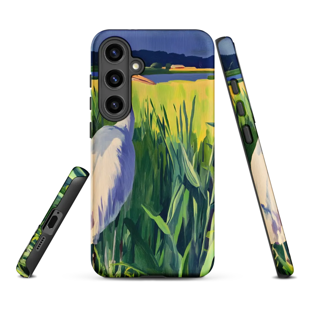 Graceful Presence: The Heron in the Meadow