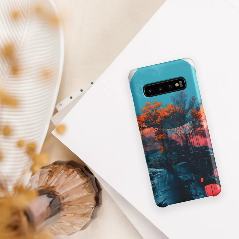 Ethereal Landscapes: A Dance of Color and Form | Phone Case |  S10 | Snap Case | Matte