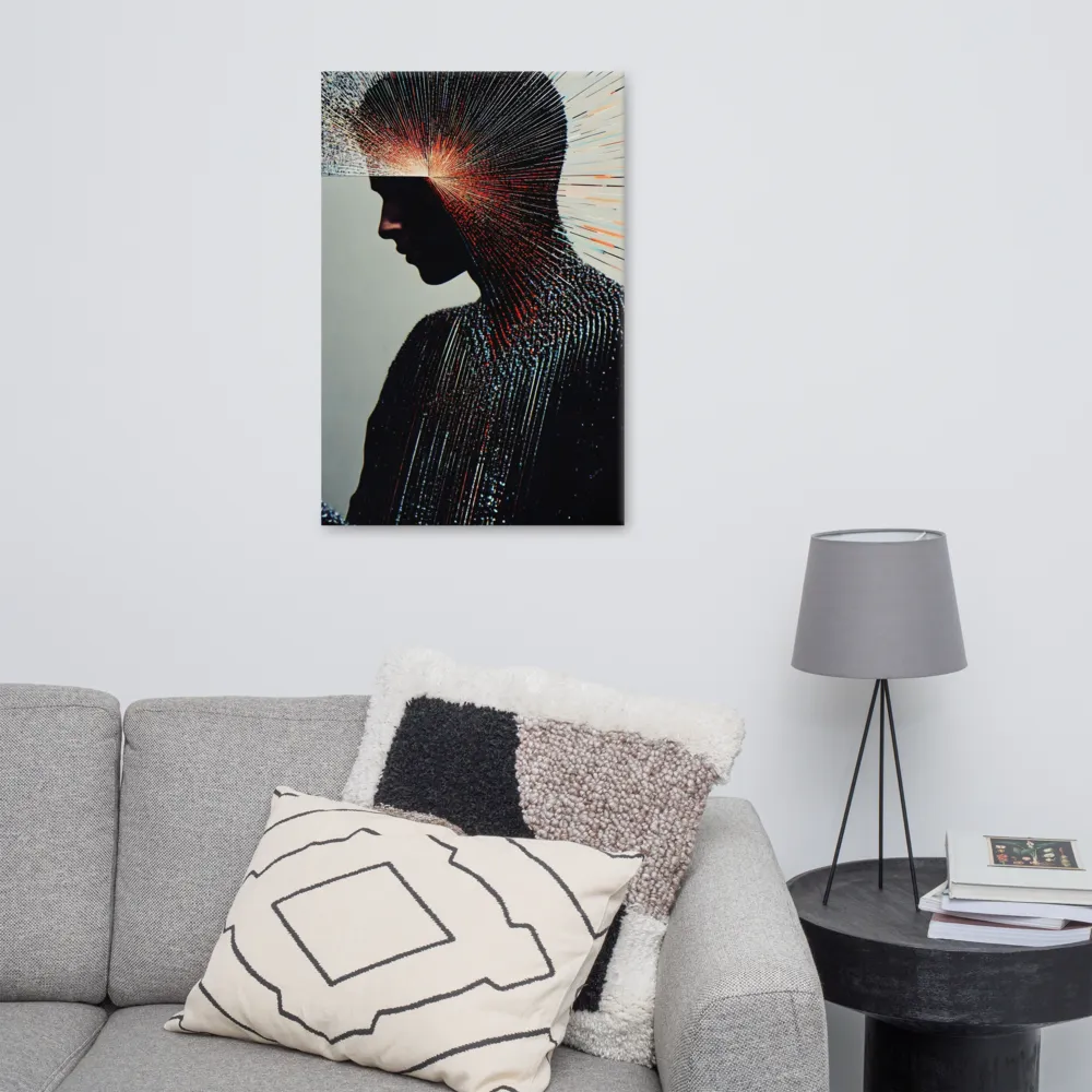 Radiant Reflection: An Abstract Journey of Thought | Canvas | 24″×36″