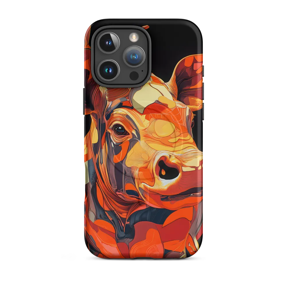 Modern Serenade: The Vibrant Cow