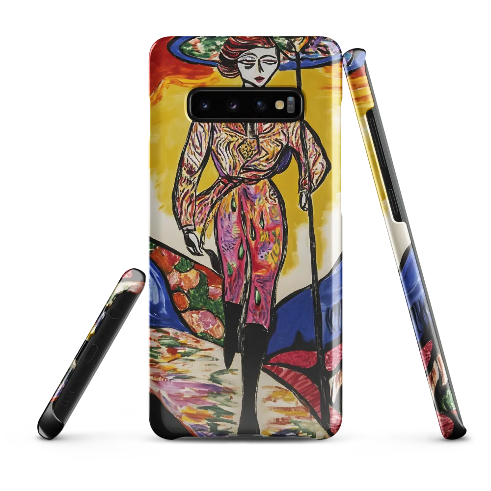 Walking Through Vibrant Landscapes | Phone Case |  S10 Plus | Snap Case | Glossy