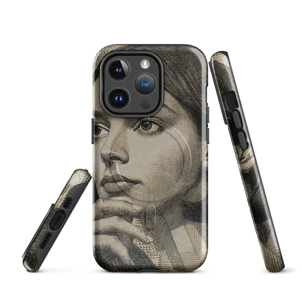 Contemplative Reflection | Phone Case |  14 Pro | MagSafe® Tough Case | Glossy
