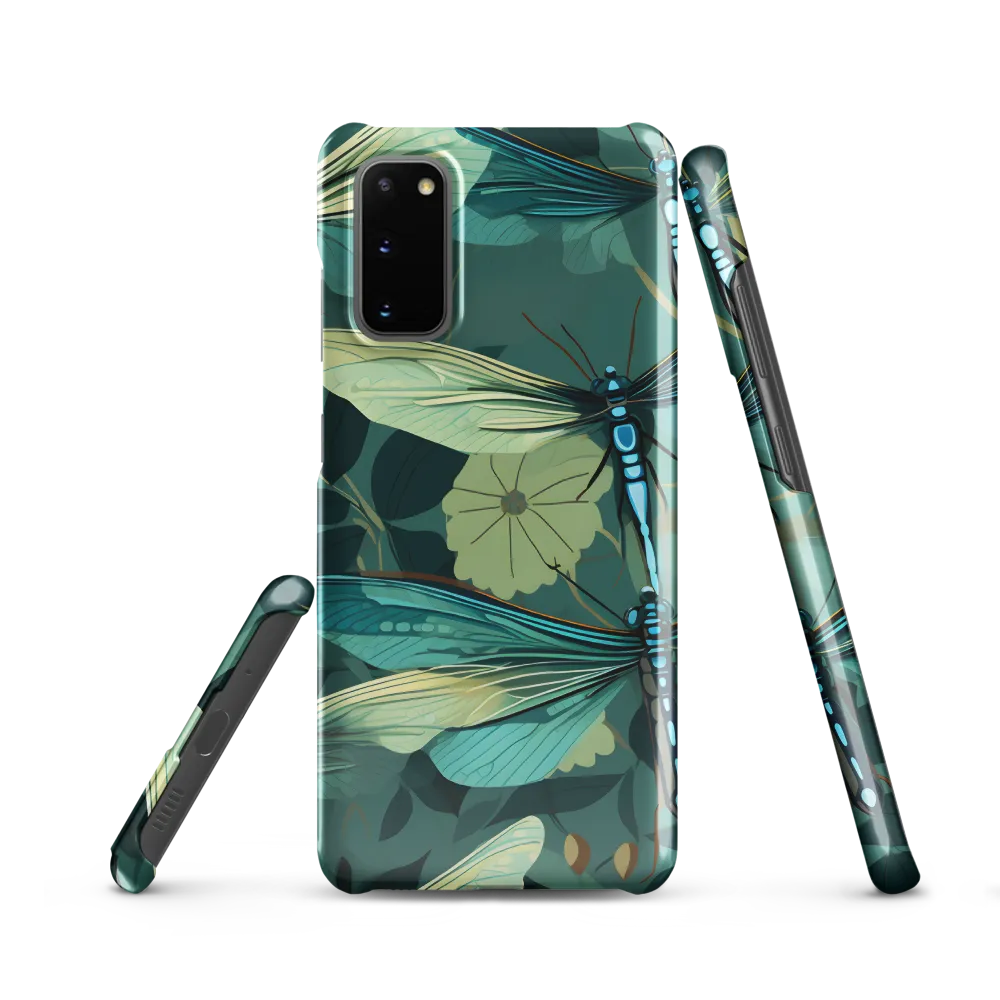 Whispers of Nature: Dragonflies in Harmony | Phone Case |  S20 | Snap Case | Glossy