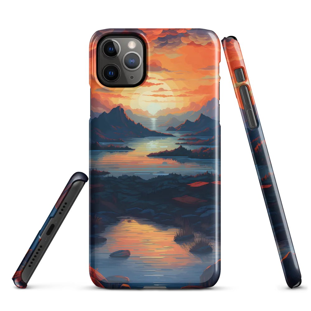 Ethereal Evening: A Digital Dusk | Phone Case |  11 Pro Max | Snap Case | Glossy