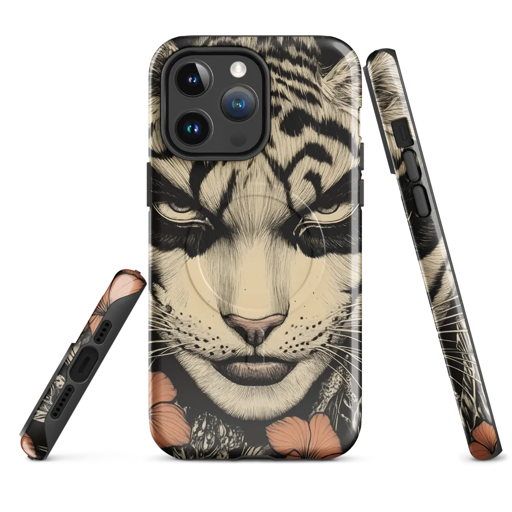 Feline Majesty: The Human-Leopard Connection | Phone Case |  14 Pro Max | MagSafe® Tough Case | Glossy