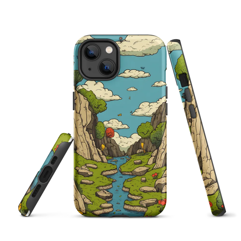Whimsical Serenity: A Canyon Landscape