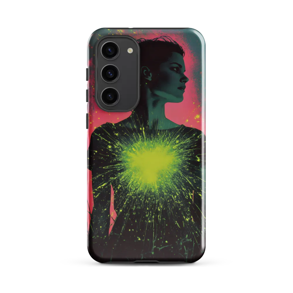 Cosmic Heart: A Surreal Portrait of Strength
