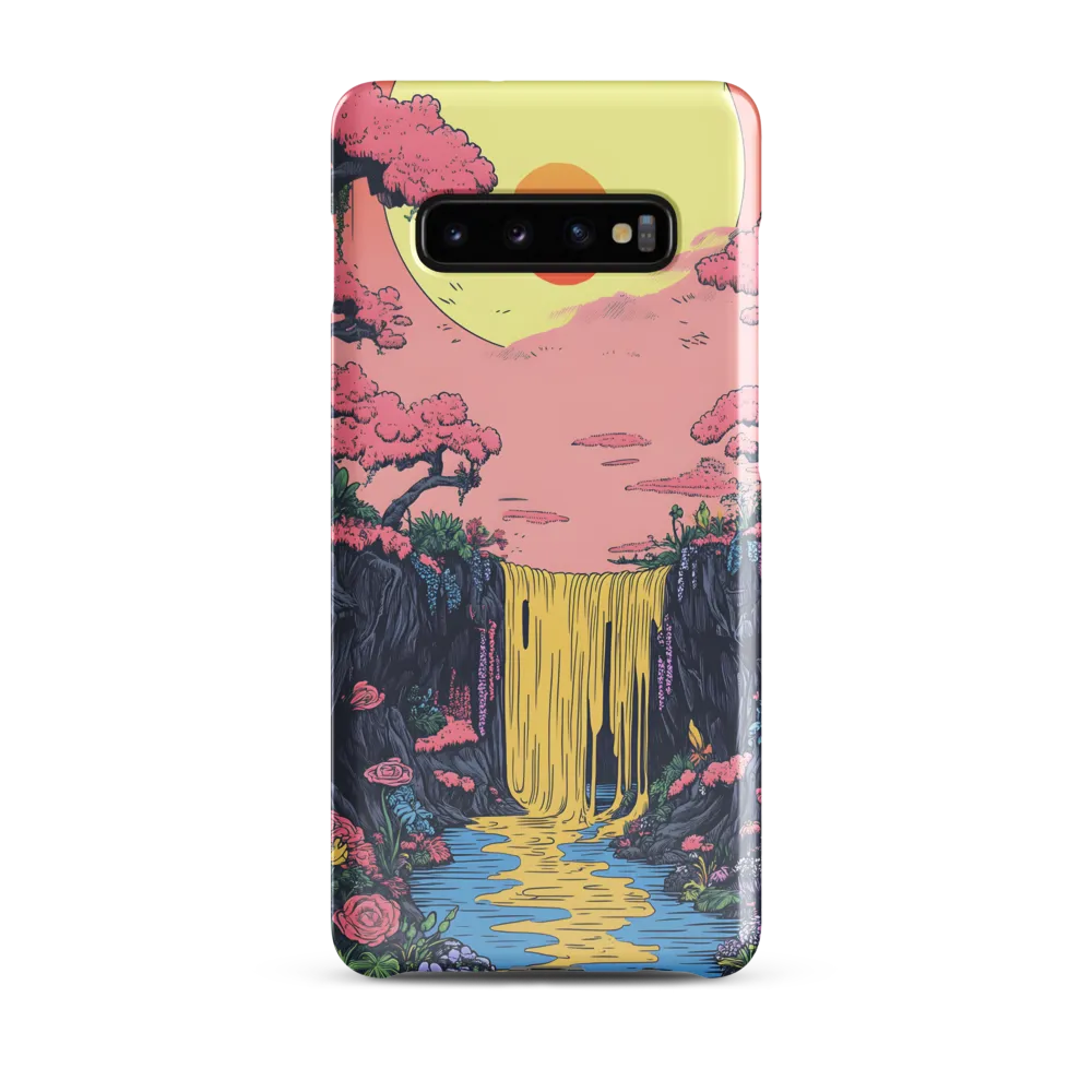 Ethereal Cascade of Blossoms | Phone Case |  S10 Plus | Snap Case | Glossy