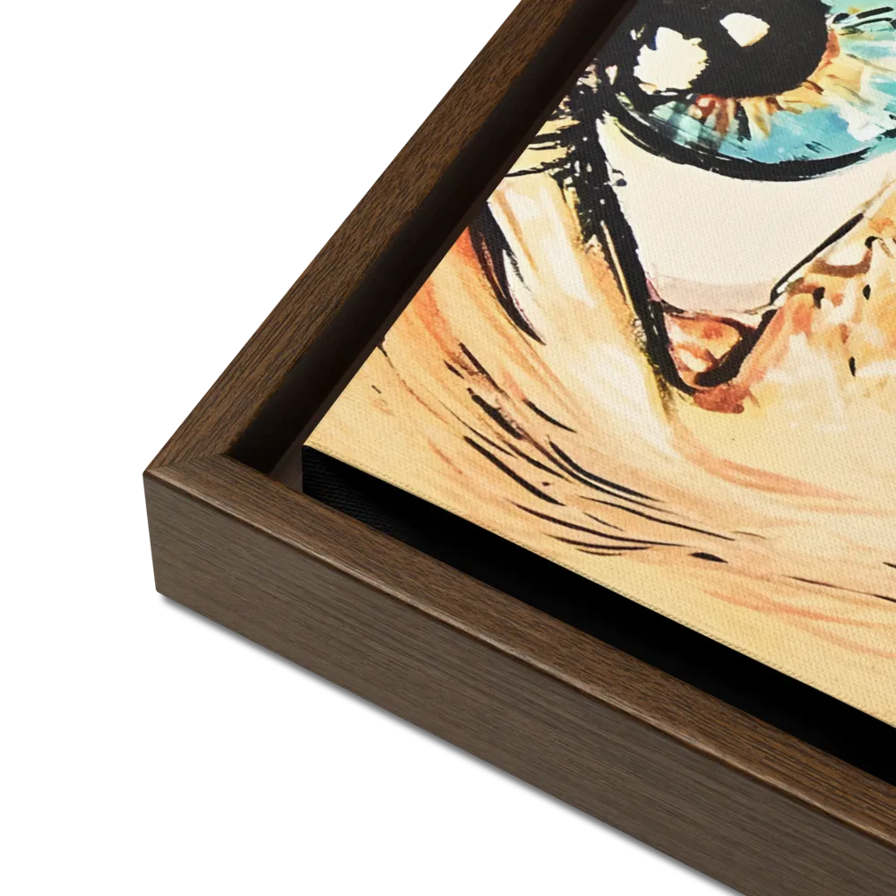 Gaze of Emotion | Canvas with Brown Frame | 16″×20″