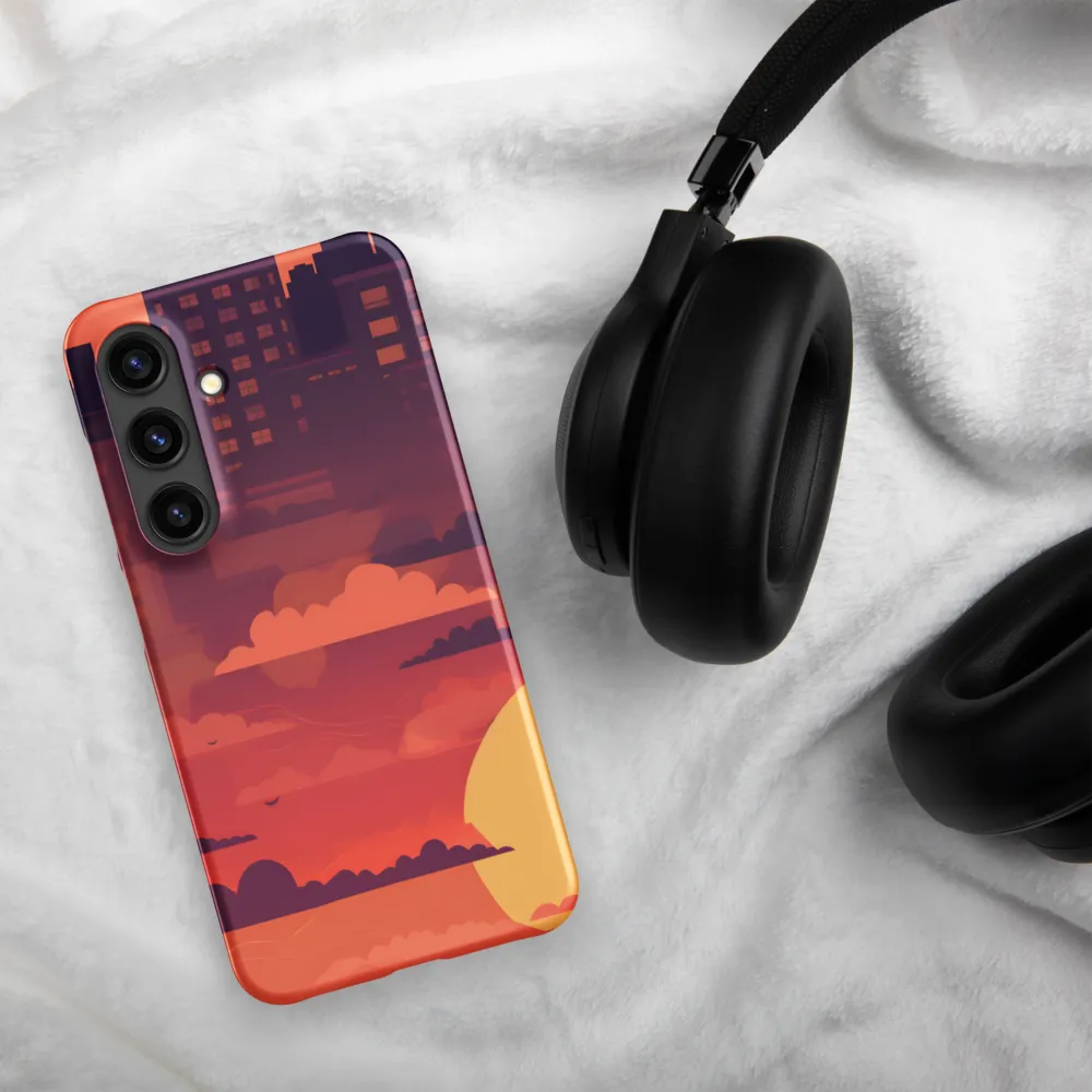 Urban Dusk: A Symphony of Cityscapes | Phone Case |  S24 | Snap Case | Matte