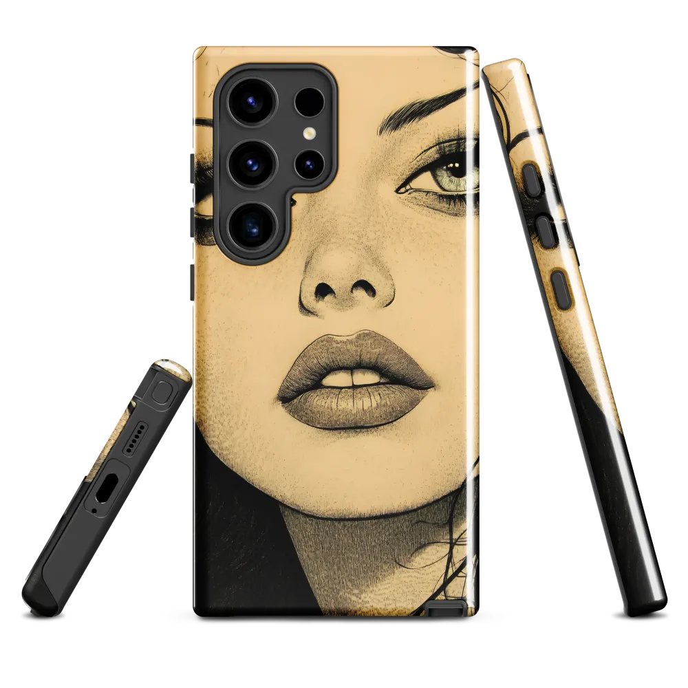 Enigmatic Gaze | Phone Case |  S24 Ultra | Tough Case | Glossy