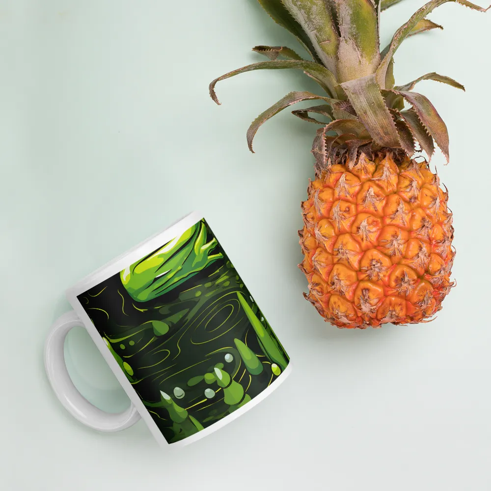 Green Harmony: Life Beneath the Surface | Mugs | Multiple Sizes & Colors