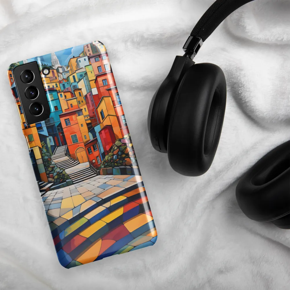 Vibrant Village: A Cubist Journey