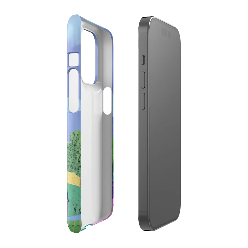 Whimsical Hills and Quaint Homes | Phone Case |  14 Pro | Snap Case | Glossy