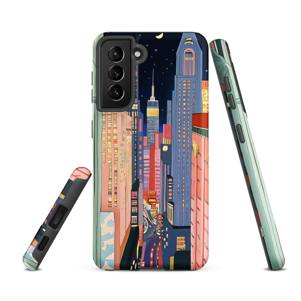 Urban Dreamscape: A Pop Art Night | Phone Case |  S21 FE | Tough Case | Matte