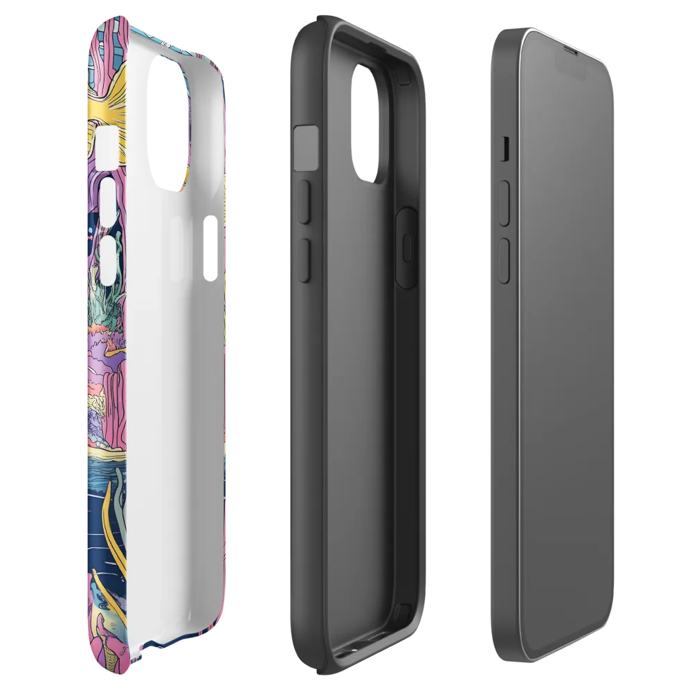 Underwater Dreamscape: A Playful Encounter | Phone Case |  14 Plus | Tough Case | Glossy