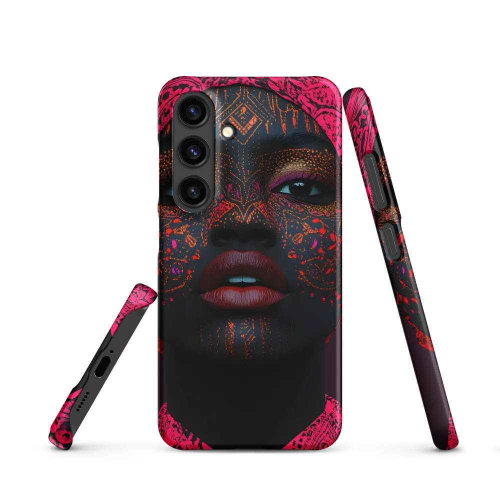 Neon Adornments: A Portrait of Cultural Expression