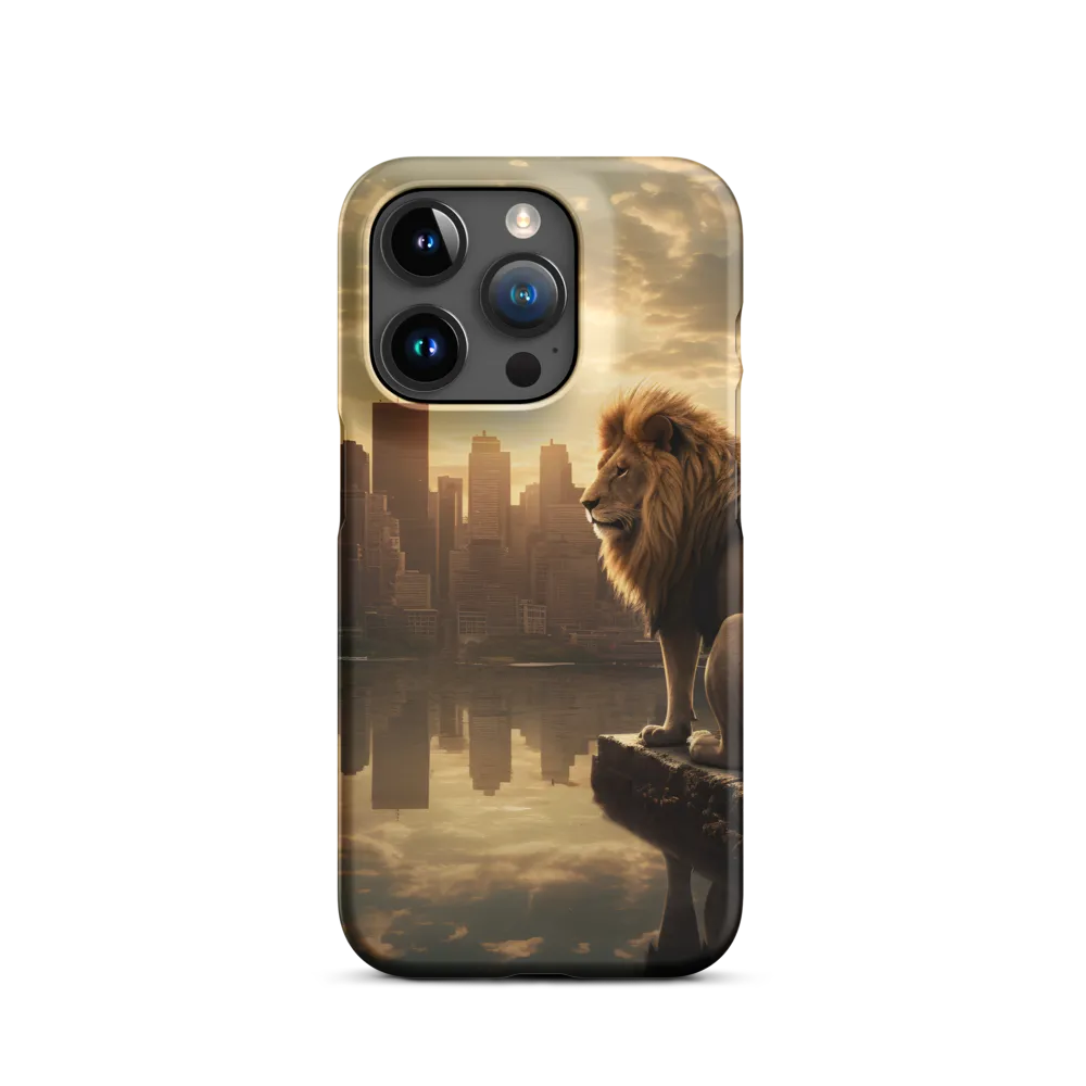 The Lion's Gaze Over the Urban Symphony