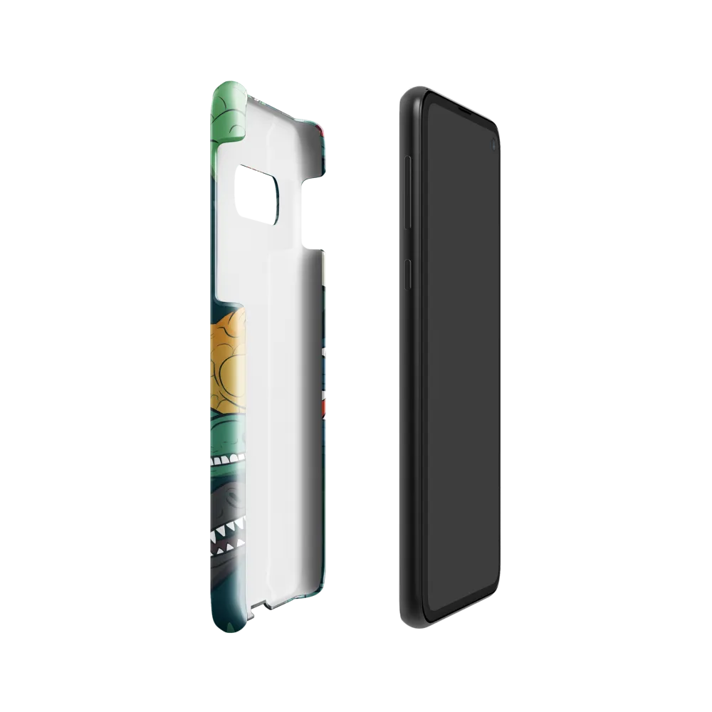 Cheerful Crocodilian Parade | Phone Case |  S10e | Snap Case | Glossy