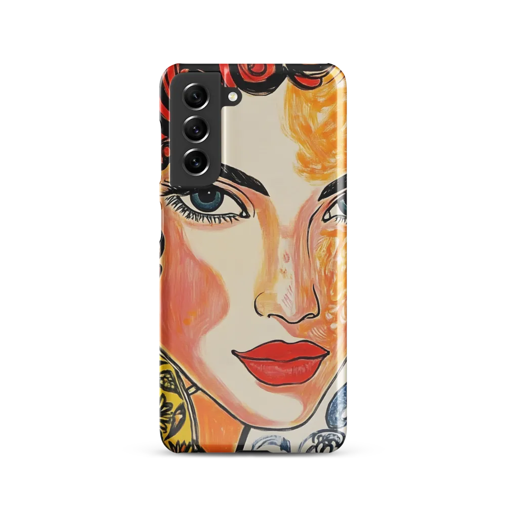 Fiery Elegance | Phone Case |  S21 | Snap Case | Glossy