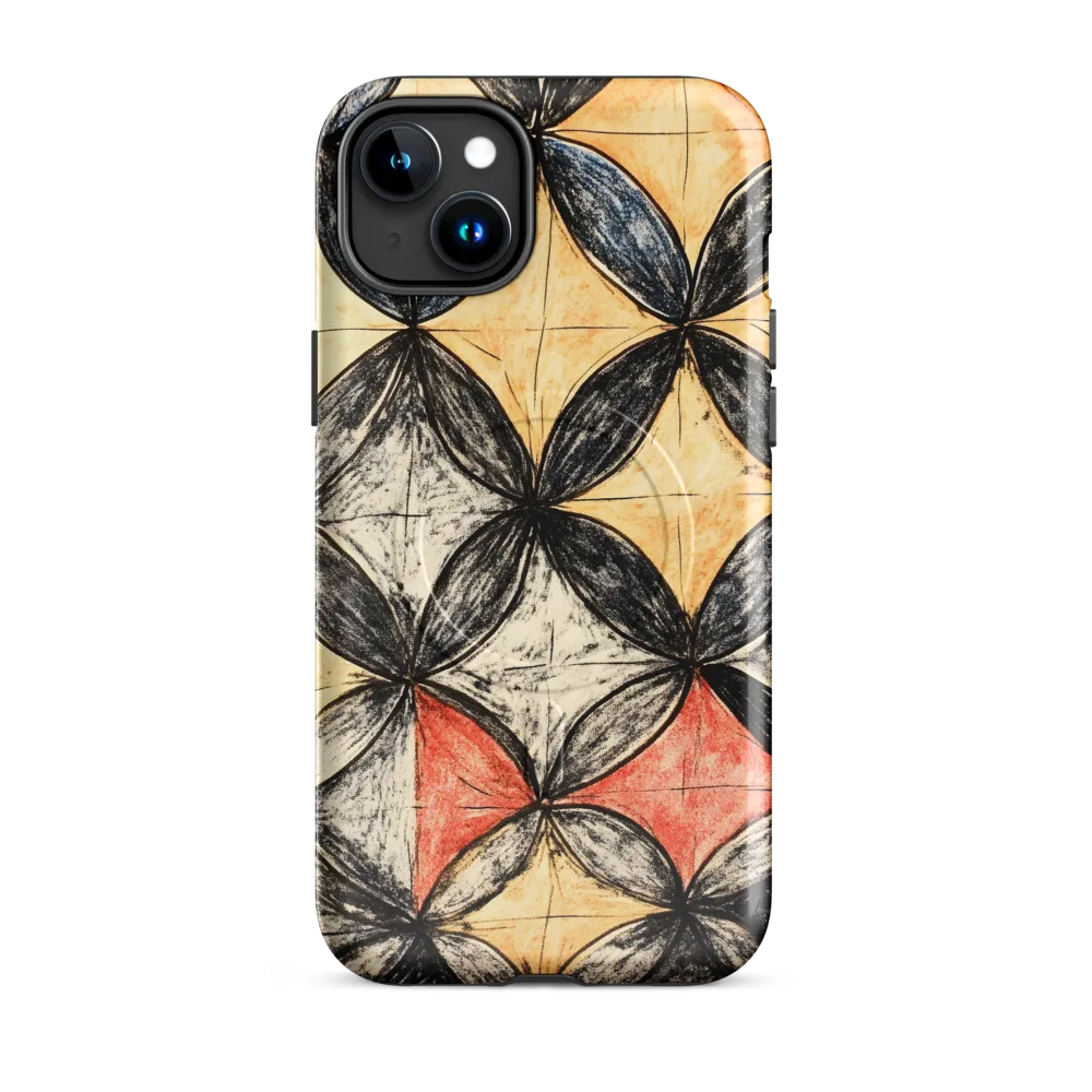Geometric Harmony | Phone Case |  15 Plus | MagSafe® Tough Case | Glossy