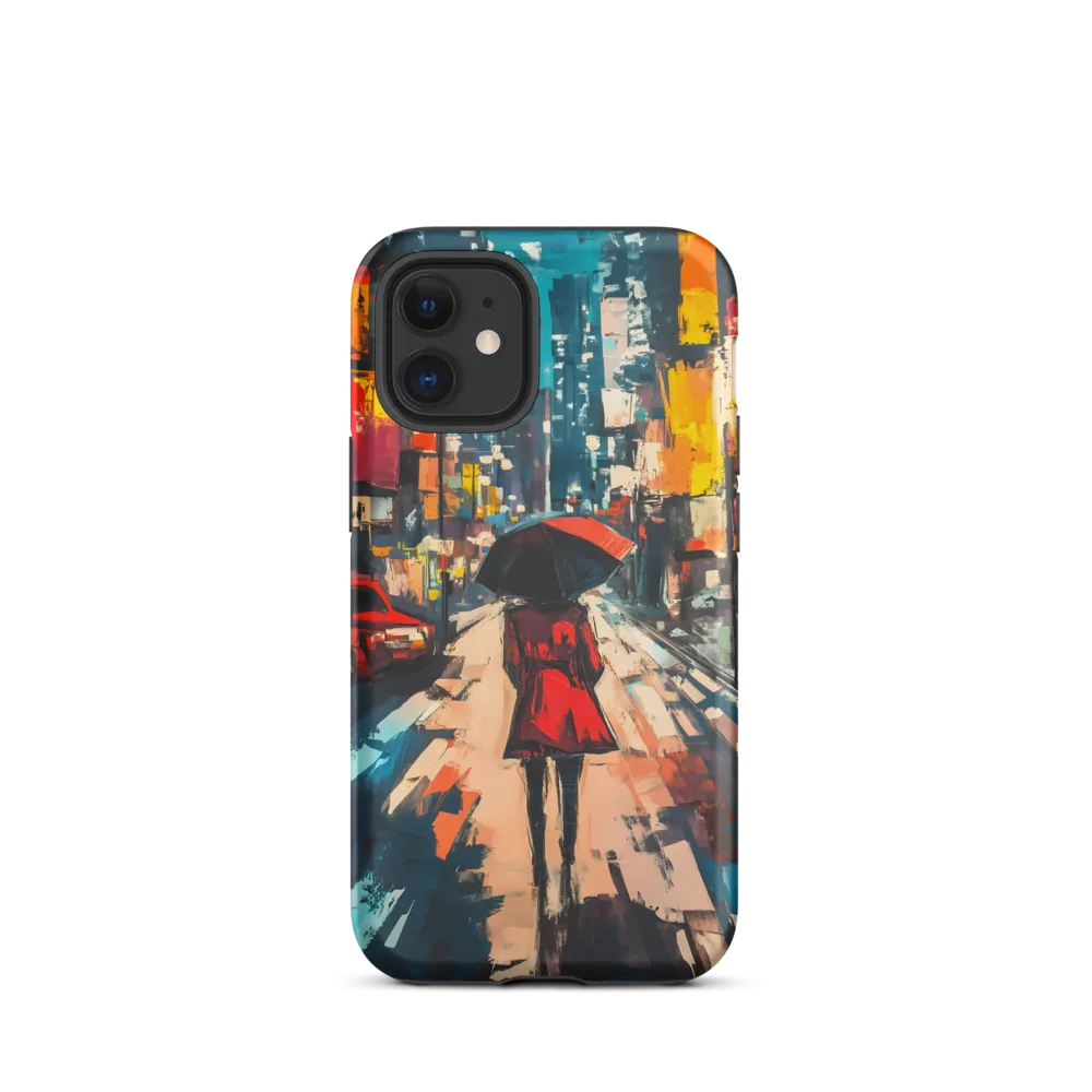 Urban Reflections on a Rainy Night | Phone Case |  12 mini | Tough Case | Matte