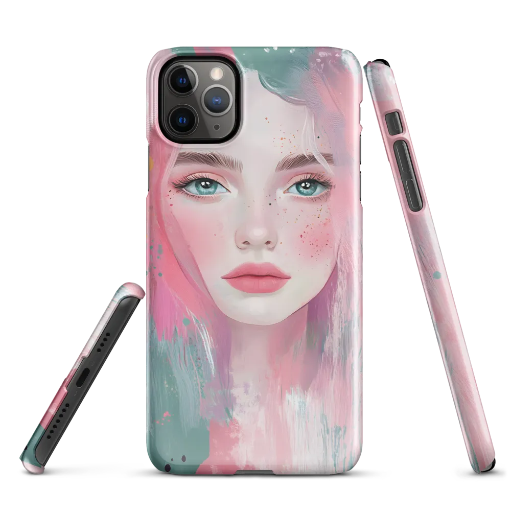 Dreamy Serenity: A Contemporary Portrait | Phone Case |  11 Pro Max | Snap Case | Glossy