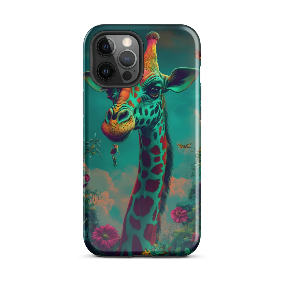 Whimsical Giraffe Among Blossoms | Phone Case |  12 Pro Max | Tough Case | Glossy