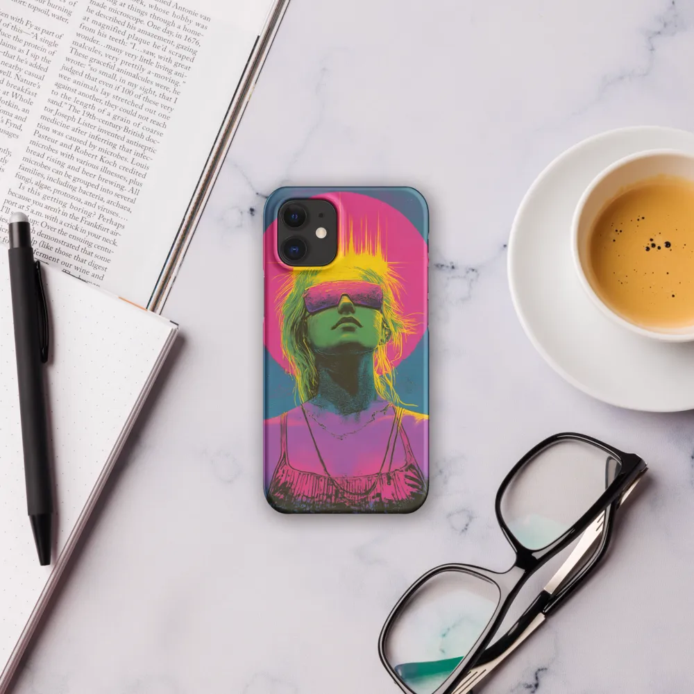 Neon Dreams: Portrait of a Modern Muse | Phone Case |  12 Mini | Snap Case | Matte