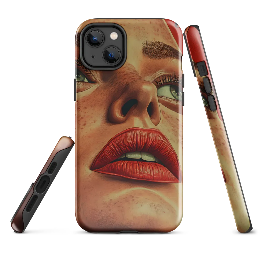 Red Intensity: A Portrait of Elegance