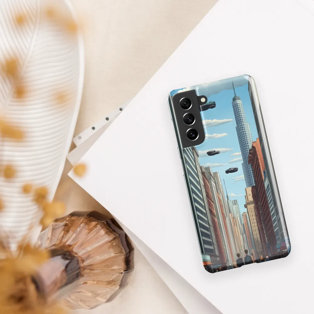 Futuristic Stroll through the Urban Skyline