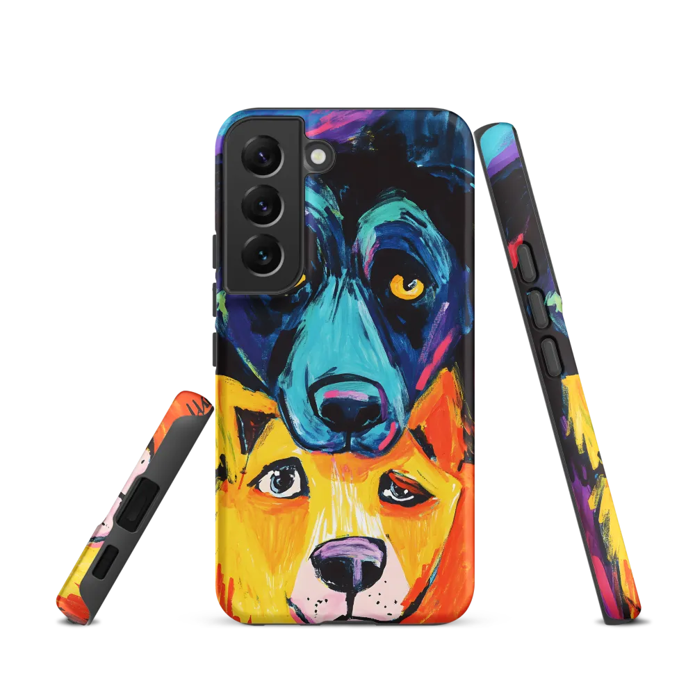 Vibrant Companions: An Expression of Canine Spirit
