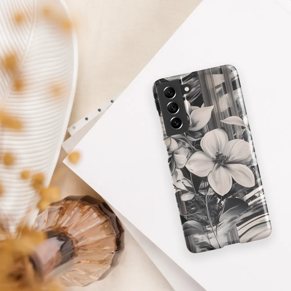 Ethereal Bloom: A Dance of Monochromes