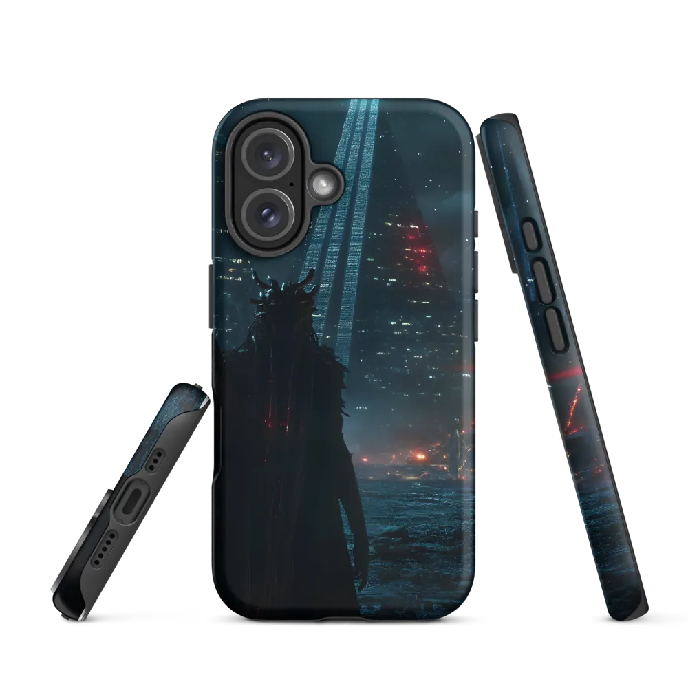 The Guardian of the Neon City | Phone Case