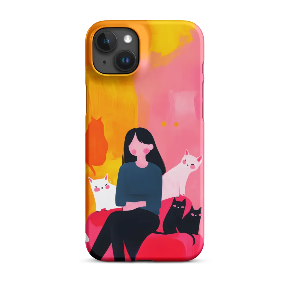 Whimsy in Feline Company | Phone Case |  15 Plus | Snap Case | Matte