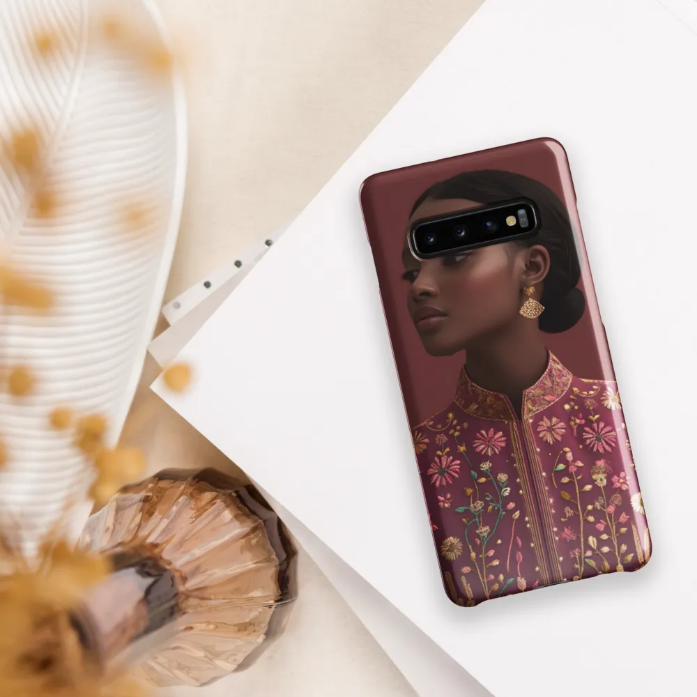 Elegance Embodied: A Traditional Fashion Statement | Phone Case |  S10 Plus | Snap Case | Glossy