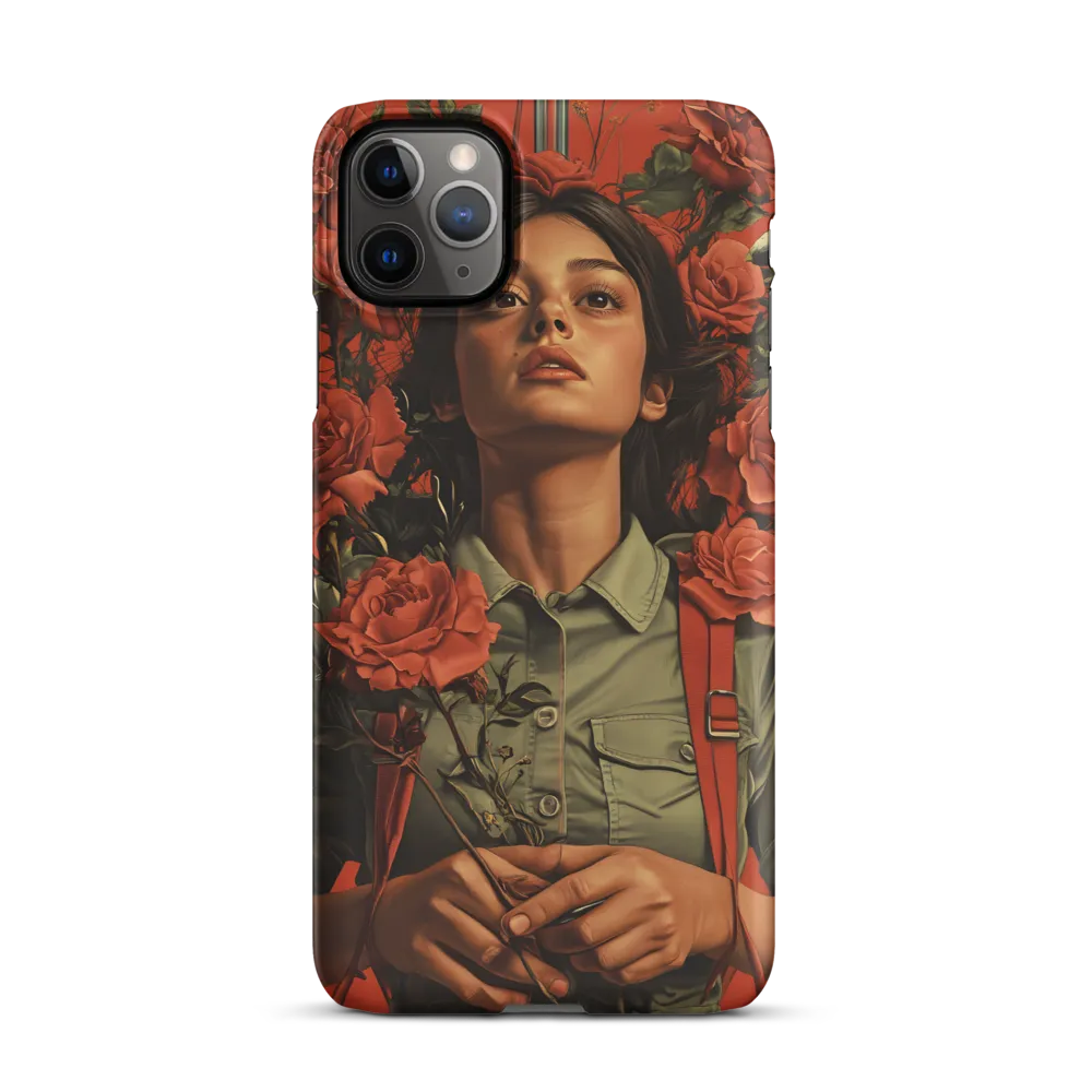 Harmony and Strength: A Portrait Among Roses