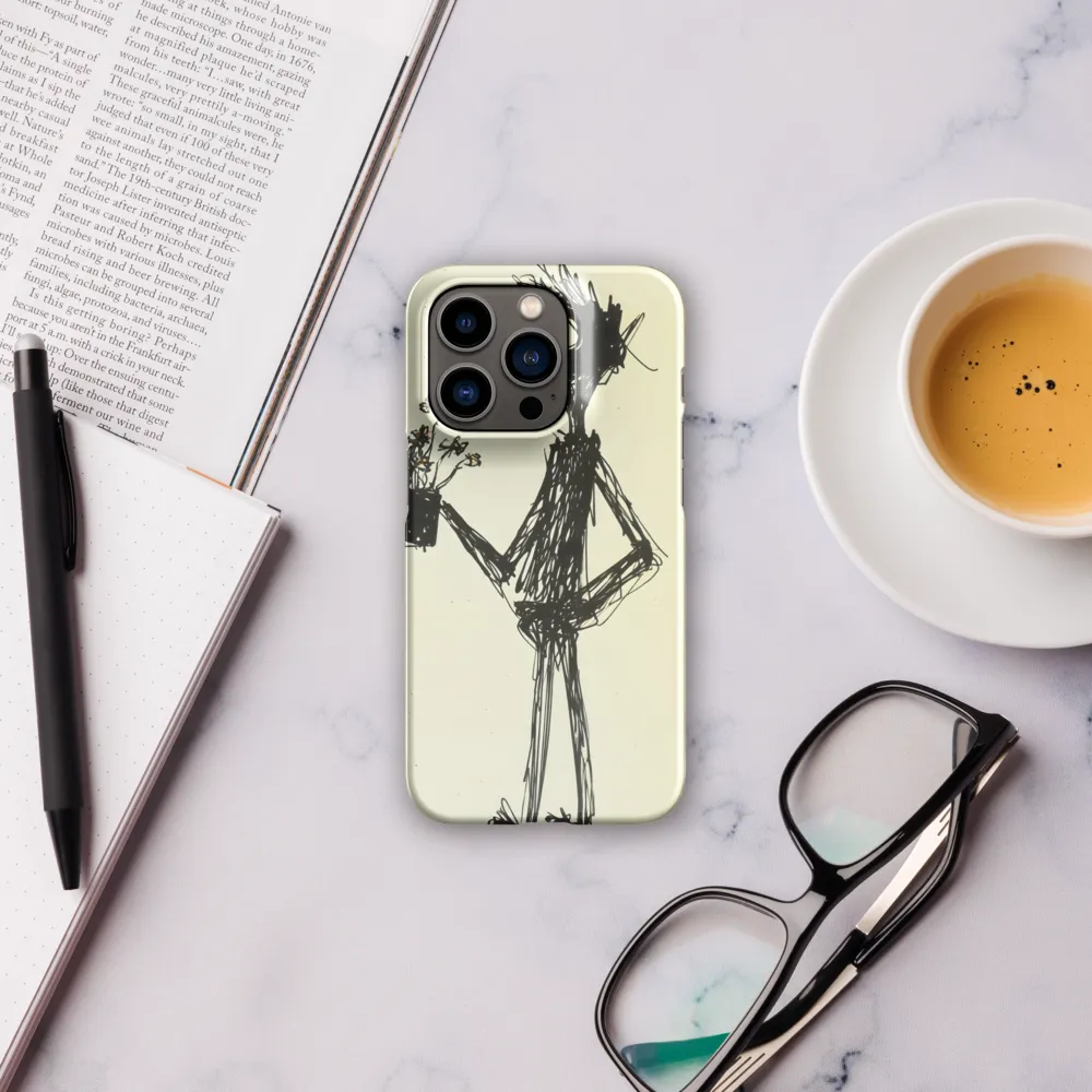 Whimsical Figure with Flowers