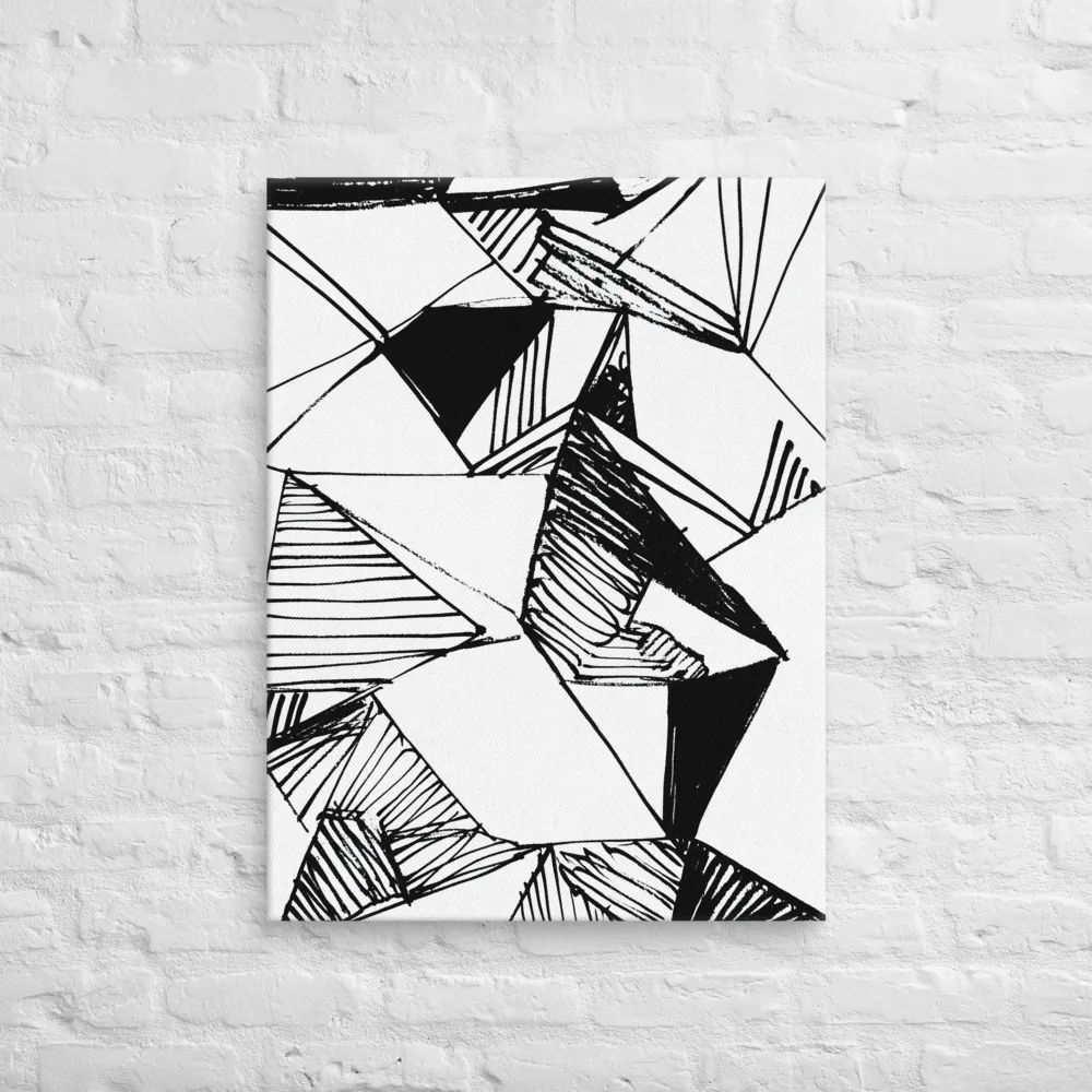 Dynamic Geometry in Ink | Canvas | 24″×32″