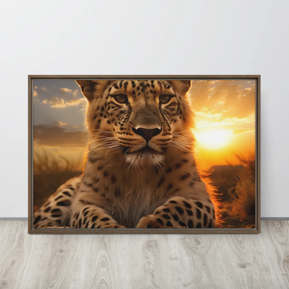 Regal Presence: The Leopard at Sunset