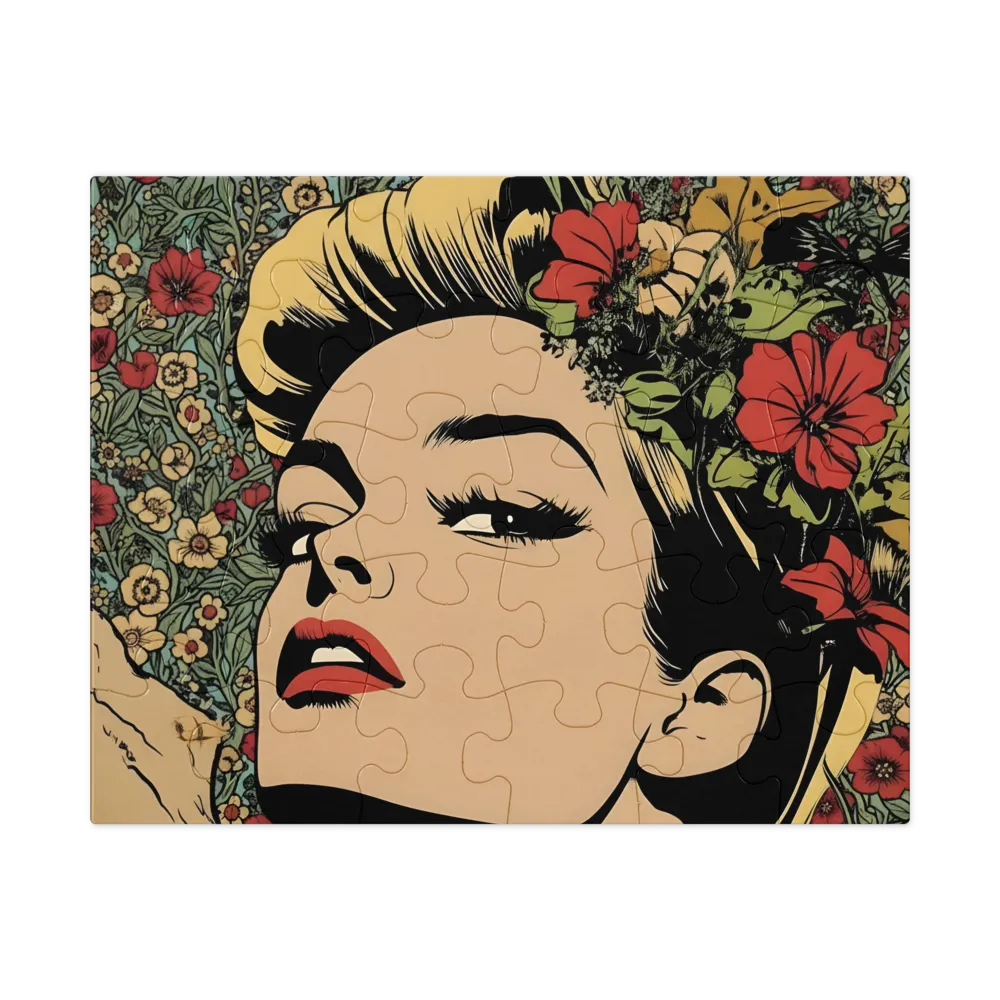 Muse in Bloom 
 Jigsaw Puzzle in Tin Box